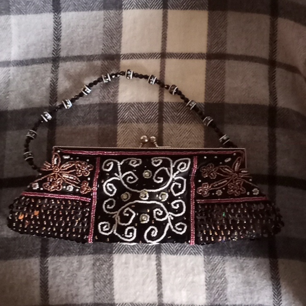 LNC In's Beaded Evening Bag